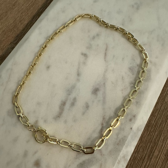 14k gold filled chain link necklace - Picture 2 of 3